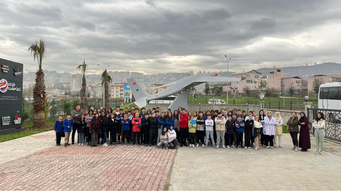 7. Sınıflar Özdemir Bayraktar Keşif Kampüsünü Gezi Etkinliği